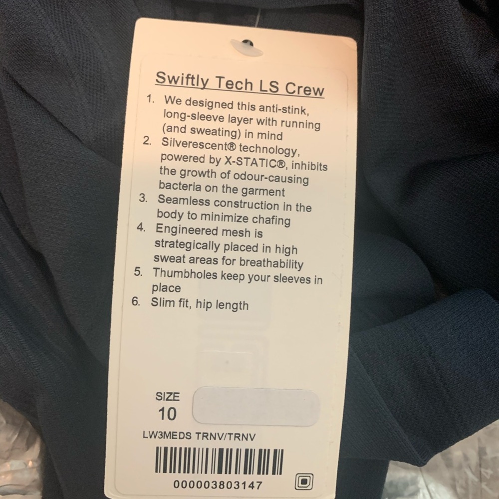 Lululemon Swiftly Tech Long Sleeve Crew - Picture 2 of 2